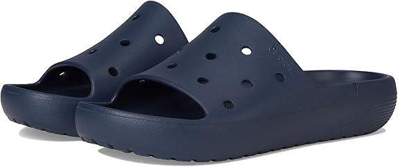 Чоловічі шльопанці Crocs Classic Slide V2 Navy (48/49, синій) - зображення 2