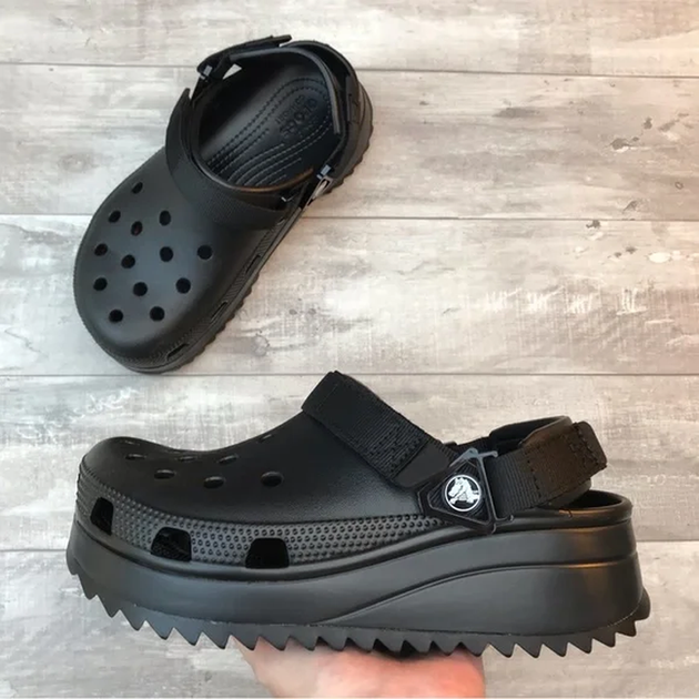 Жіночі крокси Crocs Classic Hiker Clog Black/Black (42-43, чорний) - зображення 2