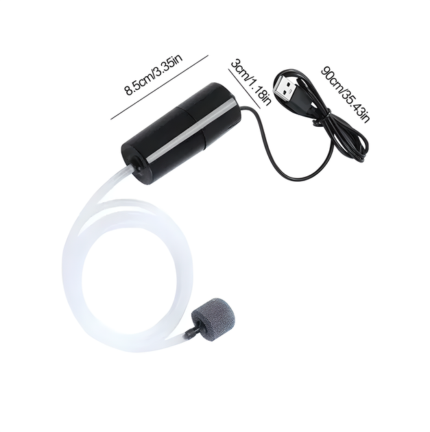 Миниатюрный кислородный USB компрессор для аквариума - изображение 2