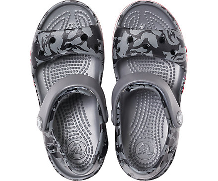 Дитячі сандалії для хлопчика Crocs Bayaband kids Printed Sandal Slate Grey (23/24, сірий) - изображение 5