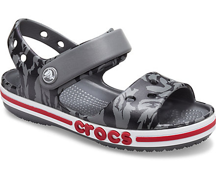 Дитячі сандалії для хлопчика Crocs Bayaband kids Printed Sandal Slate Grey (23/24, сірий) - изображение 7
