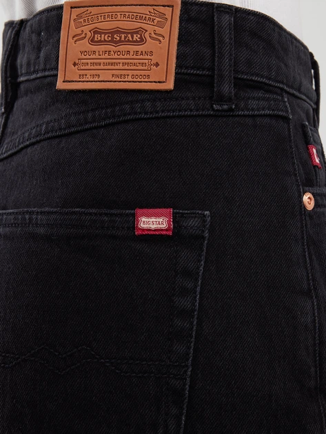 Spodenki damskie krótkie jeansowe Big Star Authentic Girl 937 W27 Czarne (5900714830717) - obraz 6