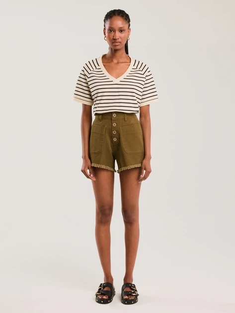 Spodenki dsmskie krótkie Big Star Gusti 303 S Zielone (5900714851439) - obraz 4