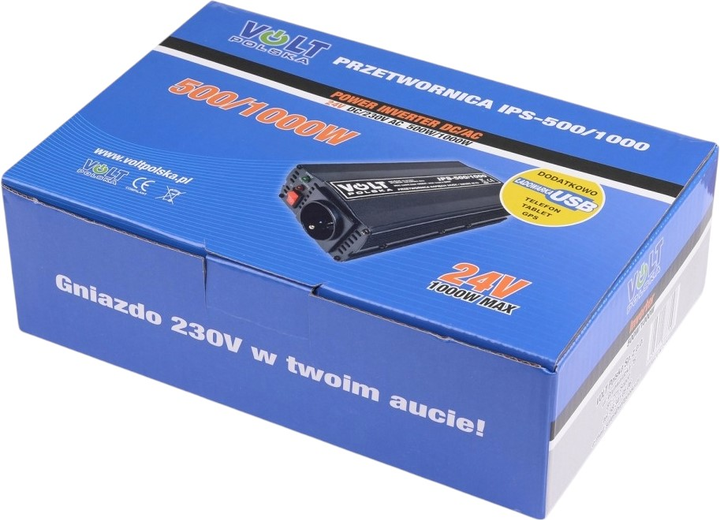 Przetwornica napięcia Volt Polska IPS 500/1000 24/230V 500/1000W (3IPS651024) - obraz 6