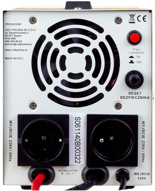 ДБЖ Volt Polska SINUS PRO 500 E 12/230V (350/500W) (5903111886349) - зображення 3