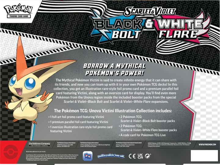 Доповнення Pokémon TCG: Scarlet & Violet - White Flare & Black Bolt - Unova Victini Illustration Collection (0196214112582) - зображення 4
