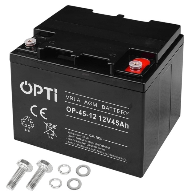 Акумуляторна батарея Volt Polska AGM OPTI 12V 45 Ah (6AKUV045AG) - зображення 3