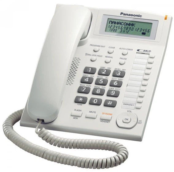 Дротовий телефон Panasonic KX-TS2388UAW White Panasonic - купити в Україні