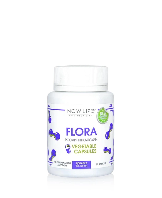Flora Флора 60 Рослинних капсул у баночці – фото, отзывы