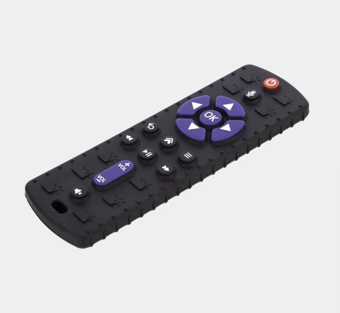 Силиконовая игрушка пульт для прорезывания зубов Purple/Black - изображение 7