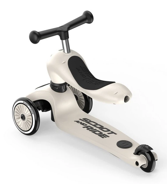 【値下不可】Scoot and Ride Highwaykick 1 ホワイト Самокат Scoot and Ride Highwaykick-1 Push and Go світло-сірий від