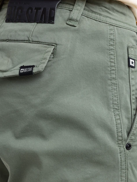 Шорти бавовняні довгі чоловічі Big Star Morrise 303 W32 Зелені (5900714854584) - зображення 5