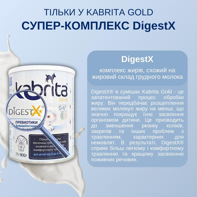 Набор KABRITA 1 GOLD (0 – 6 мес) детская смесь на основе козьего молока, 2х800 г, Нидерланды - изображение 7