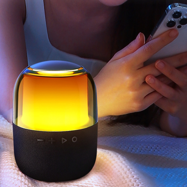 Акустична система JOYROOM JR-ML05 Wireless Bluetooth 5.3 RGB Speaker Black (6941237198877) - зображення 7