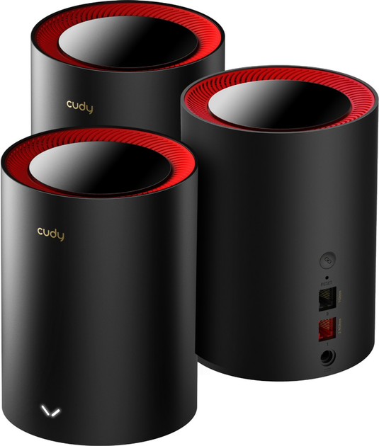 Router Cudy M3000 3-Pack Black (6971690792961) - obraz 1