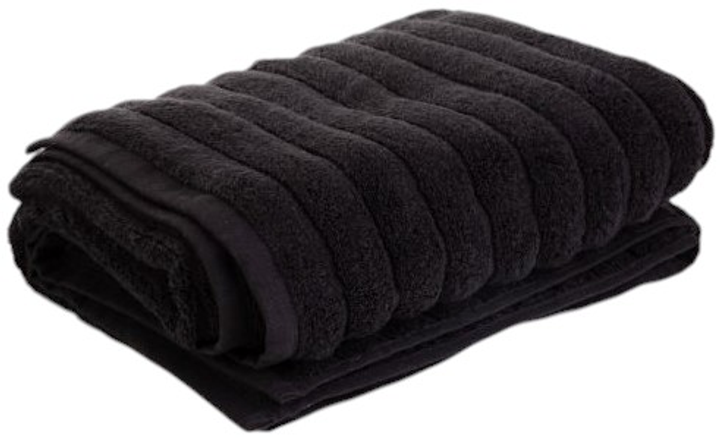Ręcznik Homla Astri bawełniany Czarny 70 x 130 cm (5904183869674) - obraz 1
