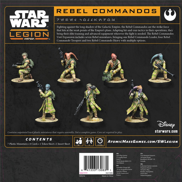 Rozszerzenie do gry planszowej Atomic Mass Games Star Wars: Legion 2.0 - Rebel Commandos (0841333130831) - obraz 4