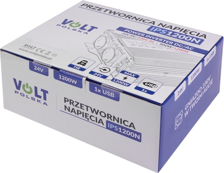 Przetwornica napięcia Volt Polska IPS 1200 N 24/230V 800/1200W (3IPS120024) - obraz 5