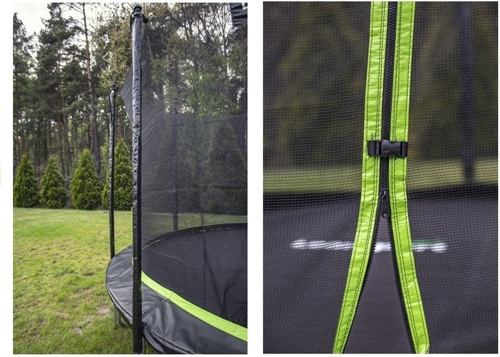 Trampolina LEAN Sport Pro 305 cm Black-Green (5902808159483) - obraz 7