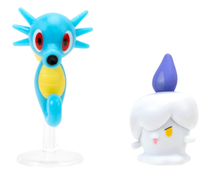 Zestaw figurek Jazwares Pokemon Battle Feature Horsea + Litwick 2 szt (191726480877) - obraz 2