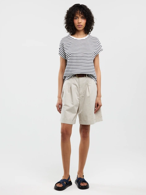 Koszulka damska bawełniana w paski Big Star Aleksa 403 L Granatowa (5900714861834) - obraz 6