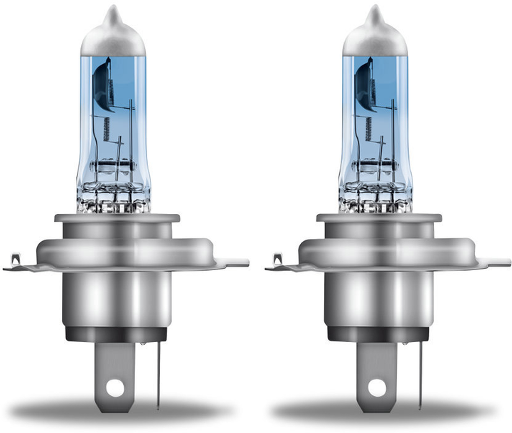 Żarówka halogenowa OSRAM 12V H4 60/55W P43T COOL BLUE INTENSE NEXT GEN +100% do 5000K BOX 2 szt. (64193CBNHCB) - obraz 2