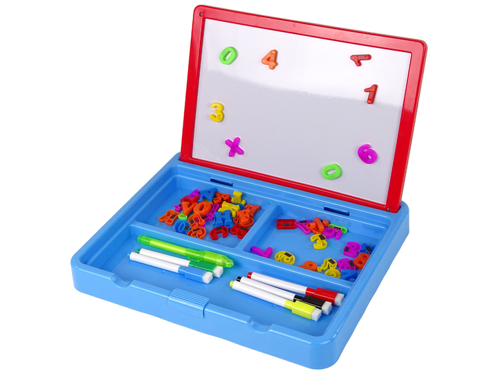  Zestaw do rysowania LEAN Toys znikopis magnetyczny dwustronny z pisakami i magnesami (5905515356367) - obraz 4