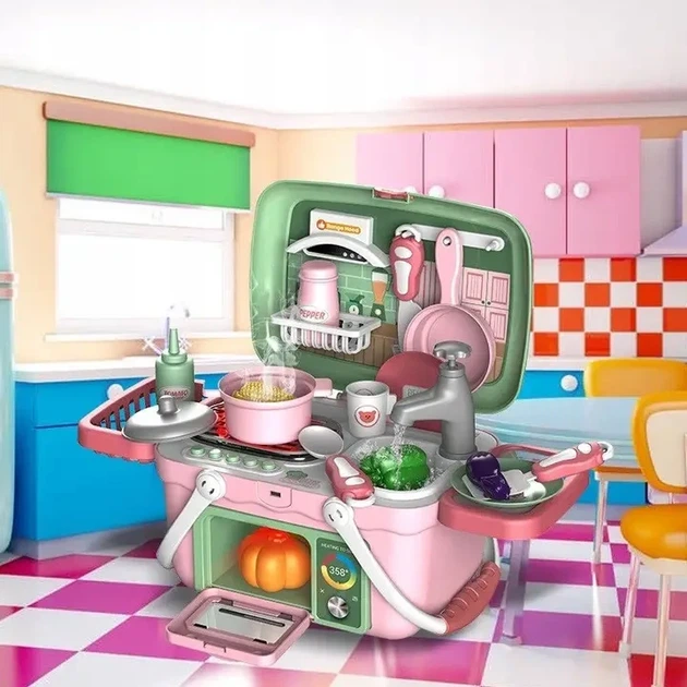 Дитяча кухня в кошику WOOPIE Little Chef Set 2в1 44732 13685072291 - Фото 6 Дитяча кухня в кошику WOOPIE Little Chef Set 2в1 44732 13685072291 - зображення 6