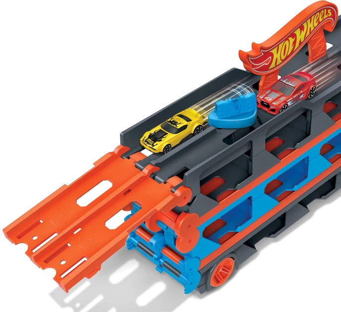 Грузовик-транспортер супергонки Hot Wheels GVG37 - изображение 8