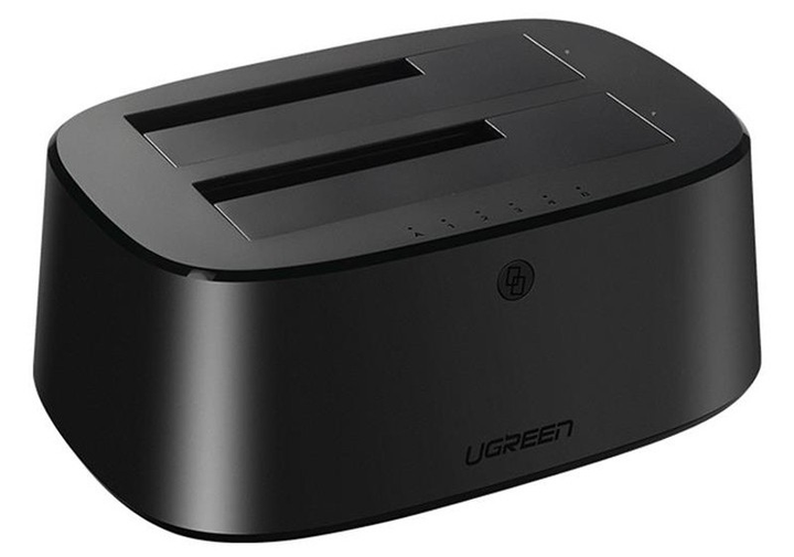 Stacja dokująca Ugreen CM198 50857 USB 3.0 SATA 2.5" 3.5" SSD HHD zasilacz EU Black (6957303858576) - obraz 2