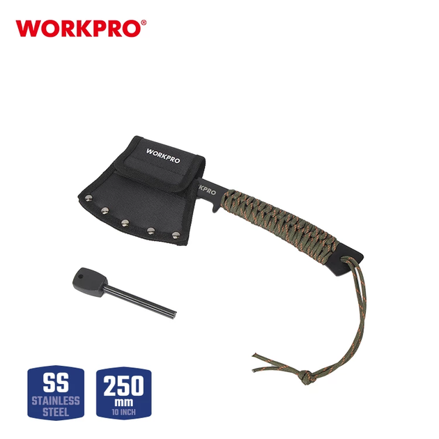 Топор туристический (паракорд) WORKPRO 254 мм PRO WP383002 - изображение 4