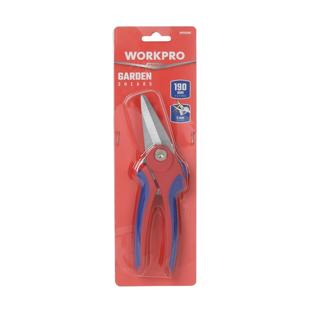 Ножницы для цветов WORKPRO 190 мм PRO WP332002 - изображение 5