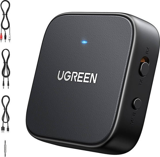 Odbiornik Ugreen CM667 35223 Bluetooth 5.2 Audio Black (6941876232239) - obraz 4