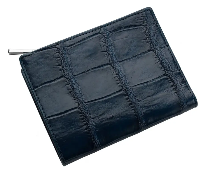 Кошелек из кожи крокодила Ekzotic Leather Синий (cw 86) - Фото 1 Кошелек из кожи крокодила Ekzotic Leather Синий (cw 86) - изображение 1