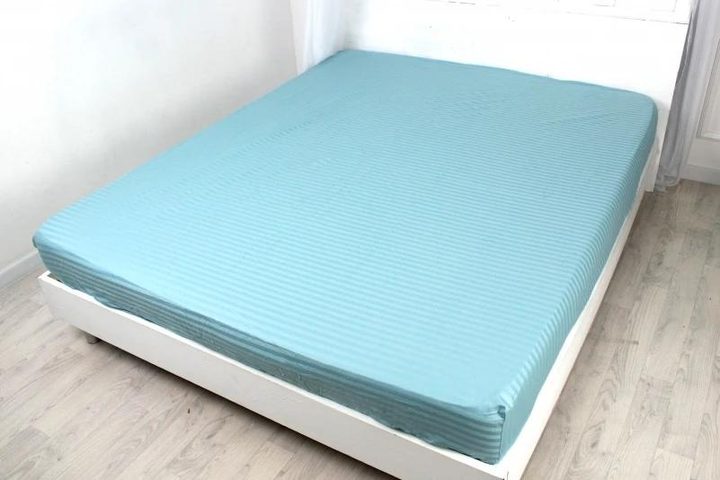 Простирадло на резинці MirSon двоспальне 140x200+25 см 30-0015 Green Wave Satin Stripe від Rozetka на платформі USKIDKA Акція на Простирадло на резинці MirSon двоспальне 140x200+25 см 30-0015 Green Wave Satin Stripe від Rozetka