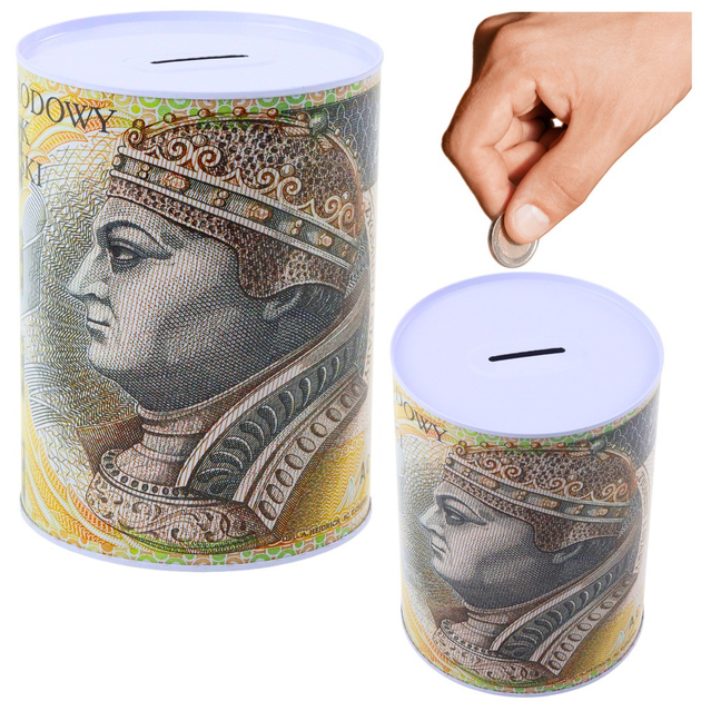 Skarbonka LEAN Toys Banknot 200 złotych Pudełko metalowe 16 x 12 cm 22082 (5905991044383) - obraz 3