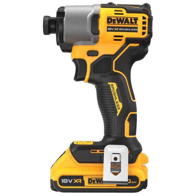 Шуруповерт аккумуляторный DeWALT 192Нм 18В XR Li-lon 1 скорость ударный +2 аккумулятора (DCF840D2T) - Фото 5 Шуруповерт аккумуляторный DeWALT 192Нм 18В XR Li-lon 1 скорость ударный +2 аккумулятора (DCF840D2T) - изображение 5