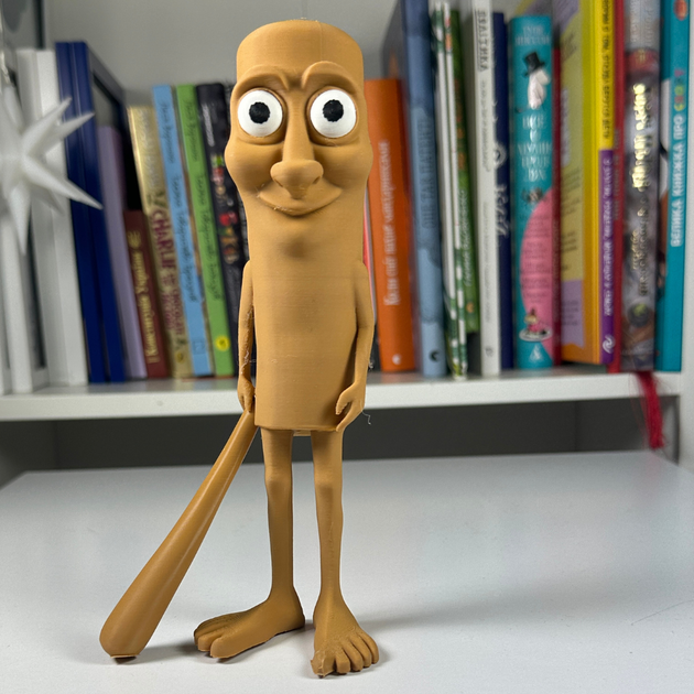 Тун Тун Тун Сахур 3D-фігурка не рухомий мемна іграшка (зі зйомною бітою) - Фото 5 Тун Тун Тун Сахур 3D-фігурка не рухомий мемна іграшка (зі зйомною бітою) - зображення 5