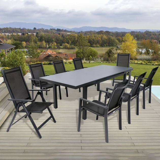Набір садових стільців ModernHome by Multistore WR1652-4 Чорні - зображення 8