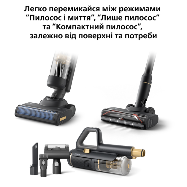 Бездротовий пилосос PHILIPS AquaTrio XW7264/10 - зображення 4