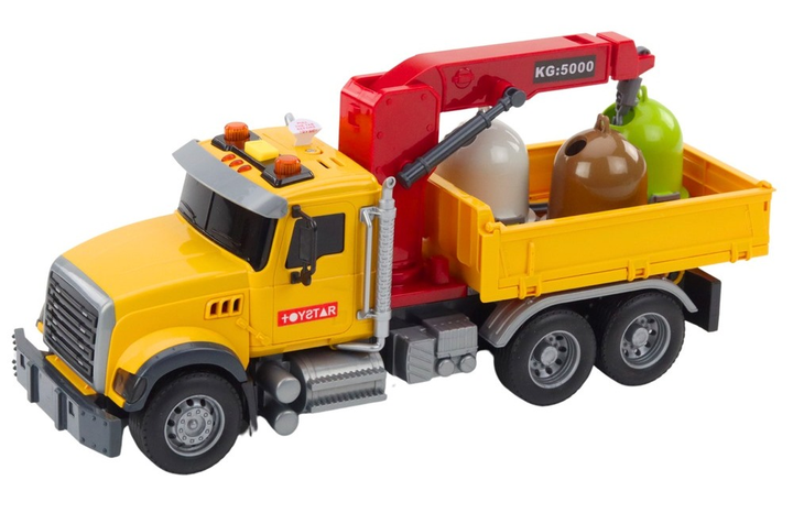 Ciężarówka LEAN Toys City do sortowania odpadów Światła Dźwięki 21449 (5905991038450) - obraz 3