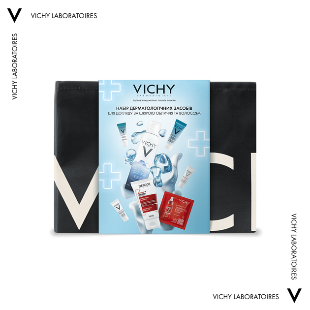 Набір дерматологічних засобів Vichy для догляду за шкірою обличчя та волоссям (5905076672753)  - зображення 2