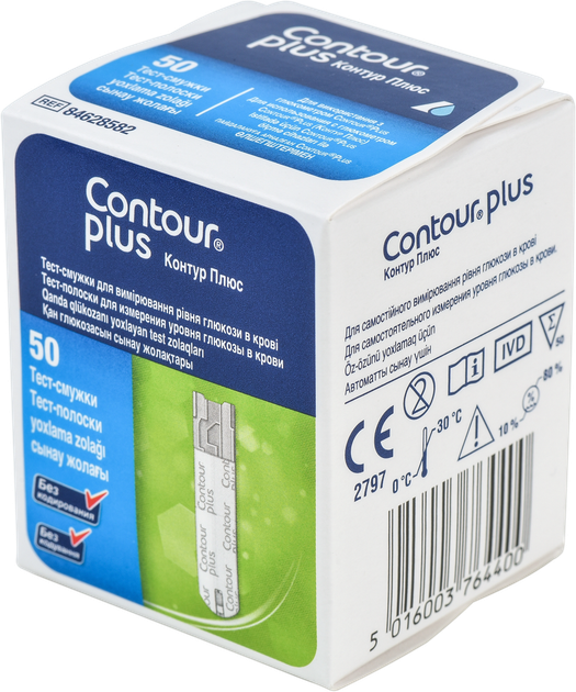 Тест-полоска CONTOUR PLUS № 50 (2863001) - Фото 1 Тест-полоска CONTOUR PLUS № 50 (2863001) - изображение 1