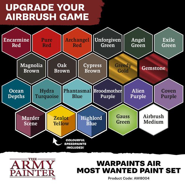 Zestaw farb The Army Painter: Warpaints Air - Most Wanted Paint Set (5713799800403) - obraz 4