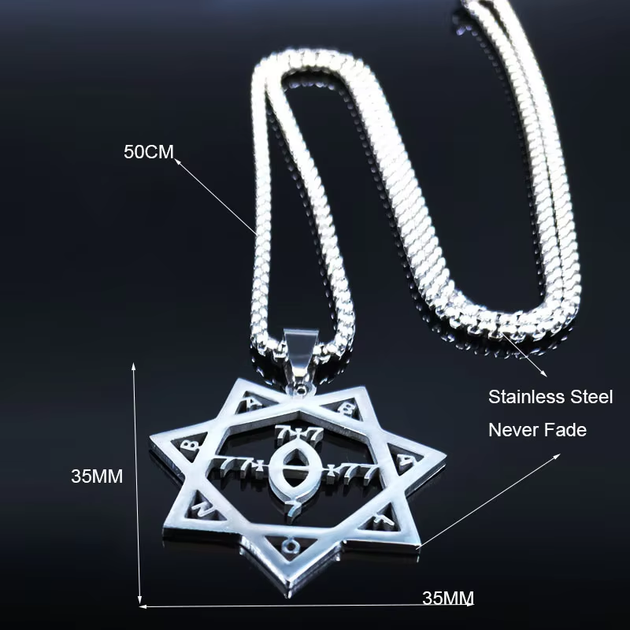Женская подвеска из нержавеющей стали Печать BABALON «Великая мать» (N7043SR) 35*35 мм Lovely FAJA - Фото 6 Женская подвеска из нержавеющей стали Печать BABALON «Великая мать» (N7043SR) 35*35 мм Lovely FAJA - изображение 6