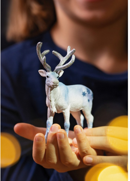 Figurka Schleich Renifer świąteczny ze srebrnym porożem 11 cm SLH72220 (4059433753447) - obraz 3