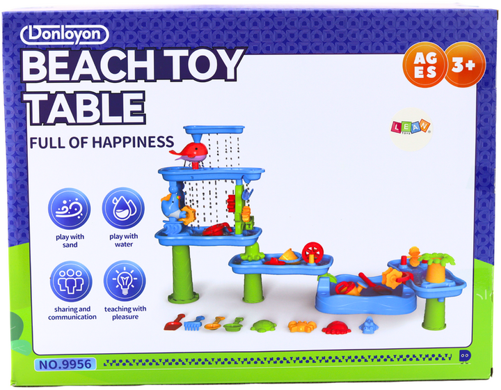 Інтерактивний столик LEAN Toys для аквапарку Пісочні формочки Млинки 20678 (5905991029663) - зображення 1