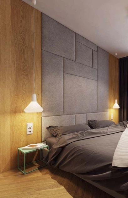 Декоративная мягкая бархатная панель плитка Comfy Walls модульное мягкое изголовье кровати индивидуального размера (87233/18unk) - изображение 11