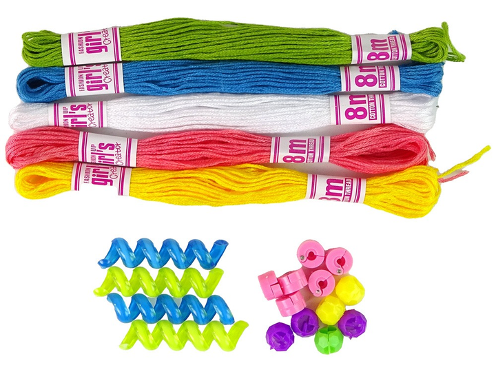 Набір для плетіння волосся LEAN Toys 2 в 1 Намистини 15768 (5905679072769) - зображення 5