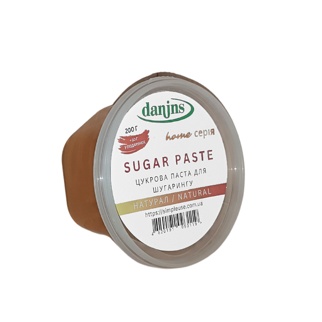Сахарная паста Danins для домашнего использования натуральная, 250 г - Фото 1 Сахарная паста Danins для домашнего использования натуральная, 250 г - изображение 1